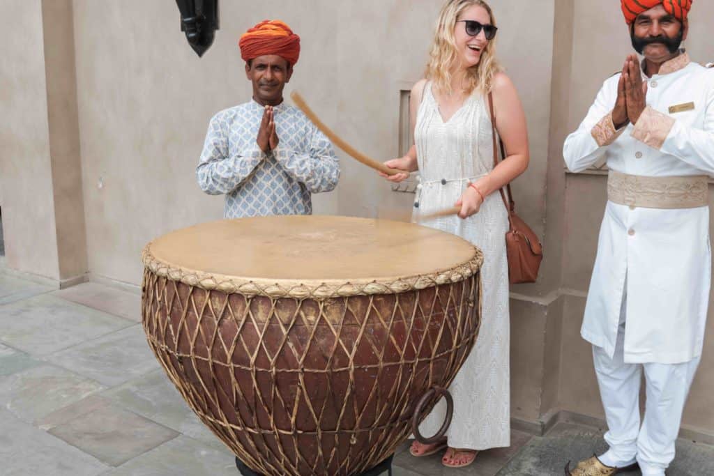 Fairmont Jaipur Welcome Drum Dhol